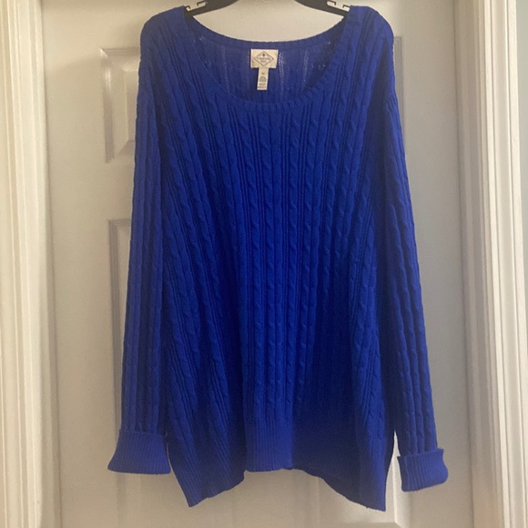 St. John's Bay Sweaters - Royal Blue 4X St John’s Bay Sweater. Like new, worn 3 times.